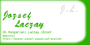 jozsef laczay business card